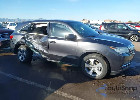 2014 Acura Mdx z USA, uszkodzony, nr VIN 5FRYD3H23EB015579